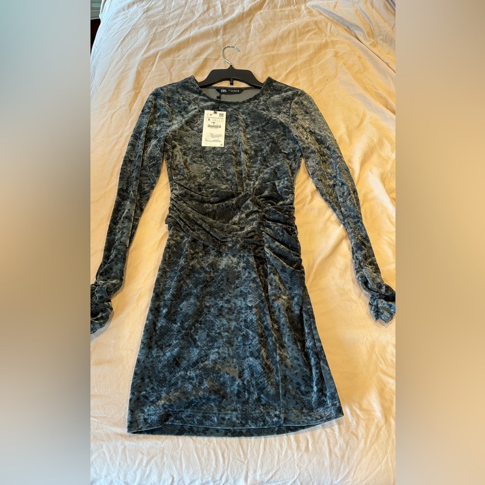 Zara Small Velvet Snake Dress